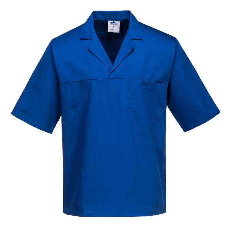 Baker Shirt, Short Sleeves - Royal Blue - L R