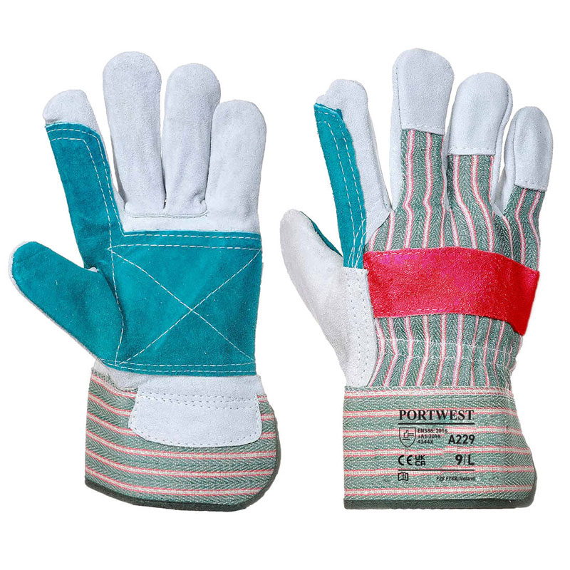 Classic Double Palm Rigger Glove - Green - XL R