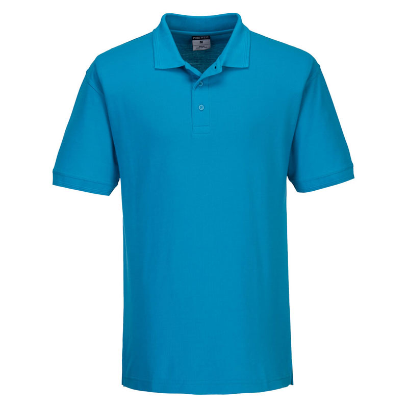 Naples Polo Shirt - Aqua - L R