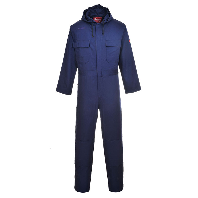 Bizweld Hooded Coverall - Navy - L R