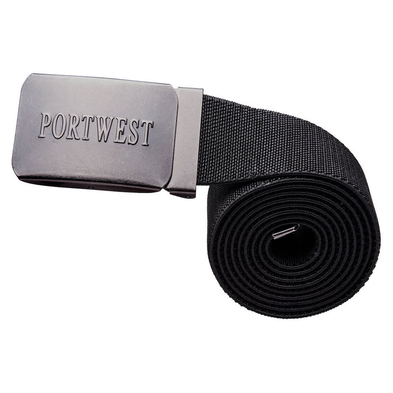 Elasticated Work Belt - Black -  R