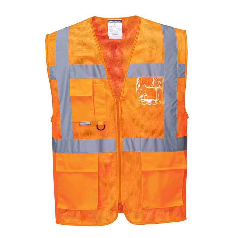 Athens MeshAir Executive Vest - Orange - L R