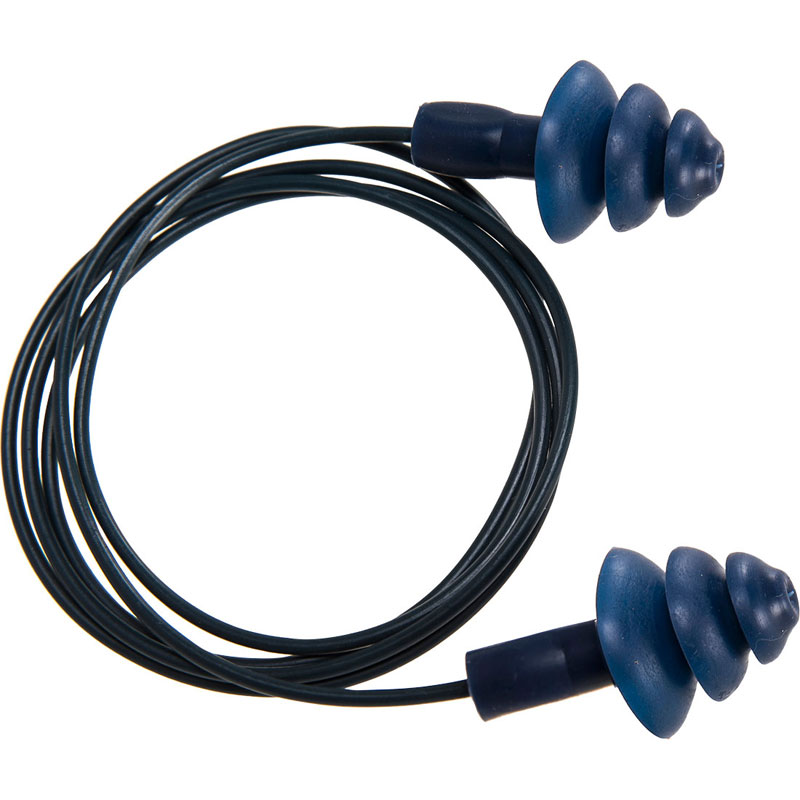 Detectable TPR Corded Ear Plug (50 pairs) - Blue -  U