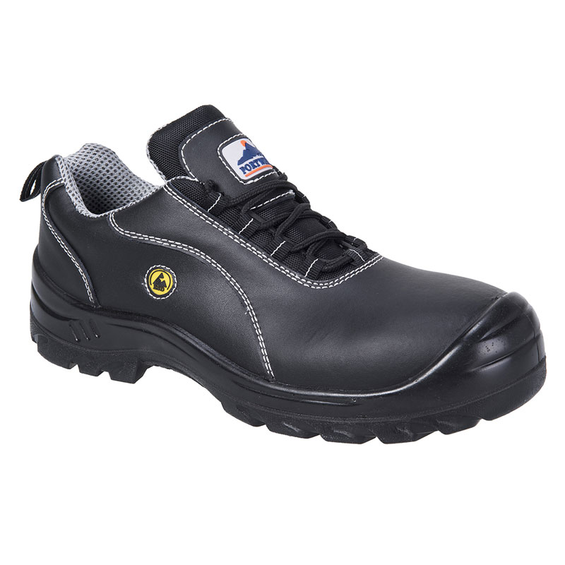 Portwest Compositelite ESD Leather Safety Shoe S1 - Black - 37 R