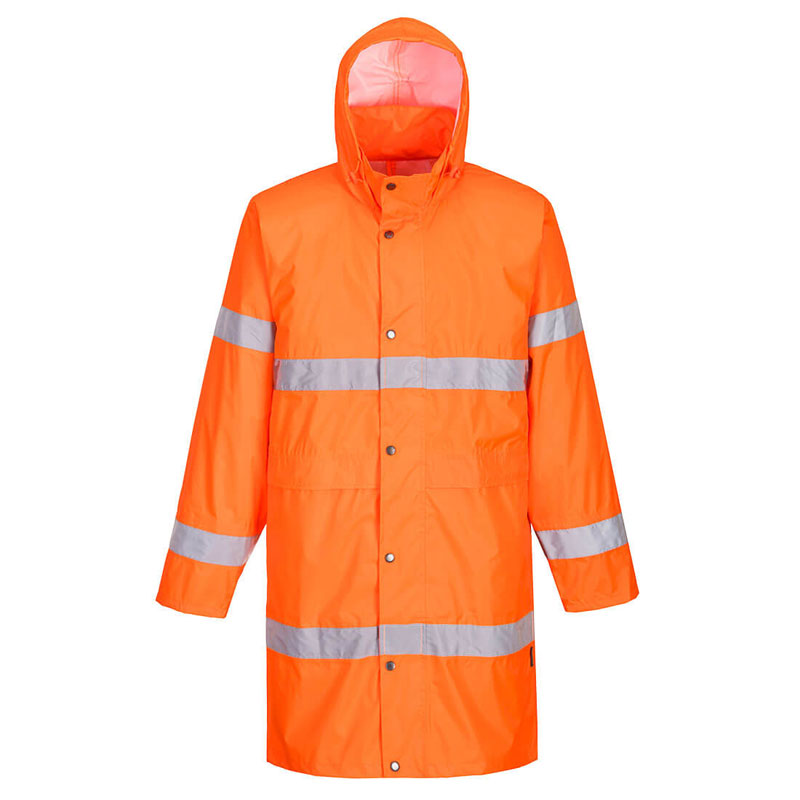 Hi-Vis Coat 100cm - Orange - 4XL R