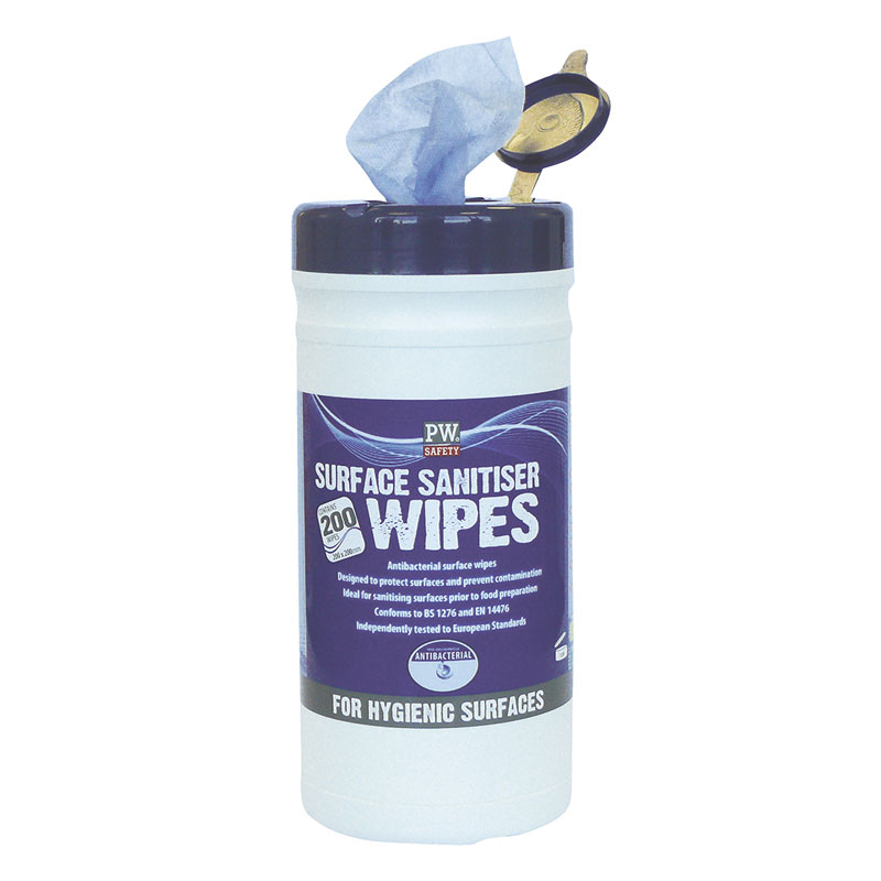 Surface Sanitiser Wipes (200 Wipes) - Blue -  U