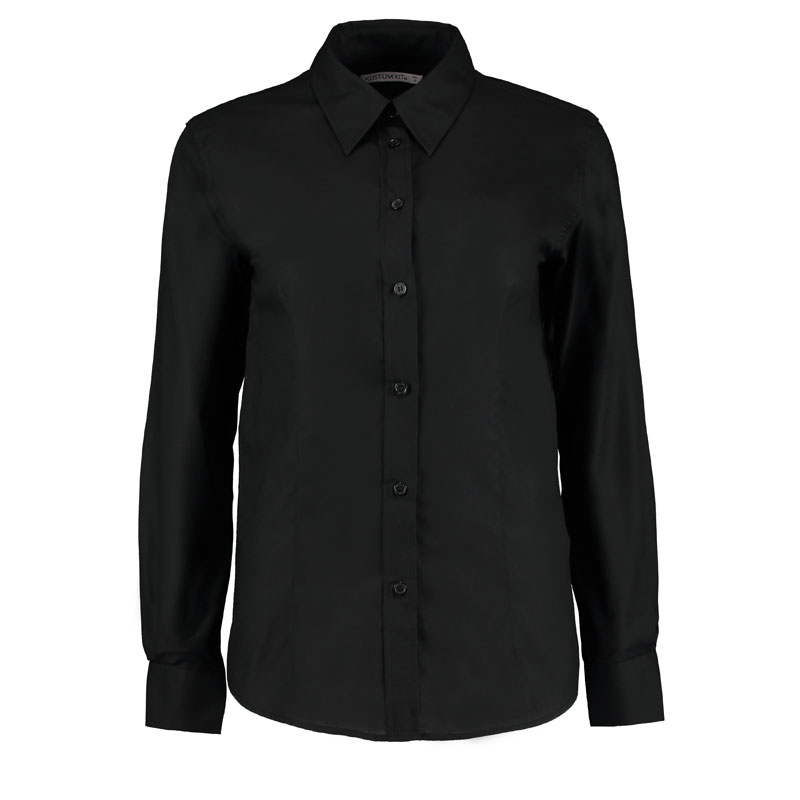 Women's workplace Oxford blouse long-sleeved (tailored fit)