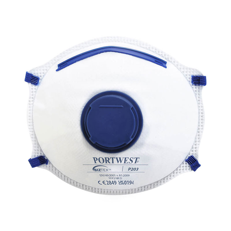 FFP2 Valved Dolomite Respirator - White -  R