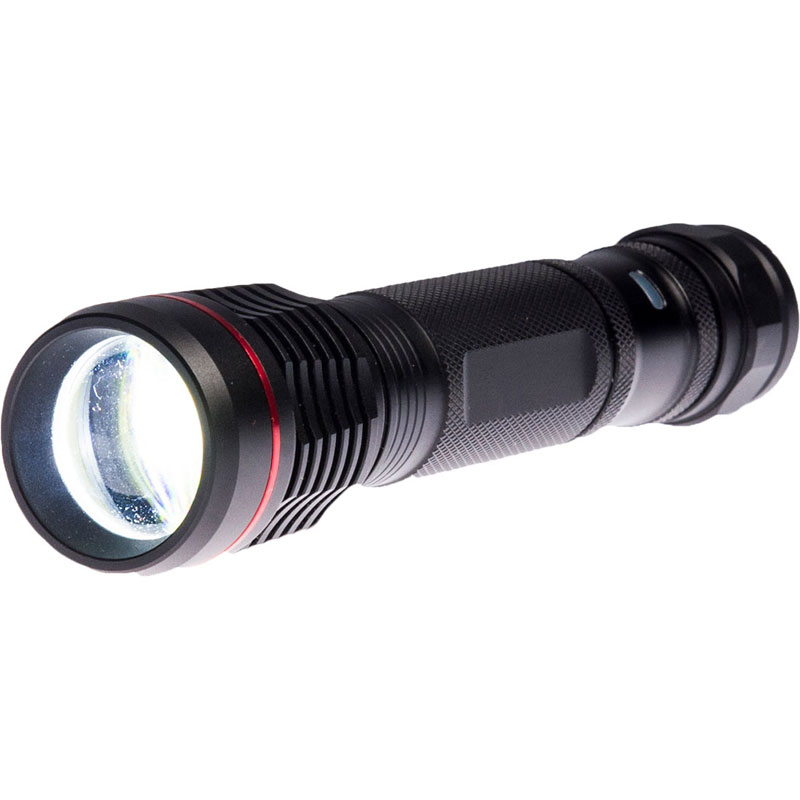 USB Rechargeable Torch - Black -  R