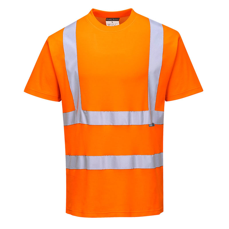 Cotton Comfort Short Sleeve T-Shirt - Orange - 4XL R