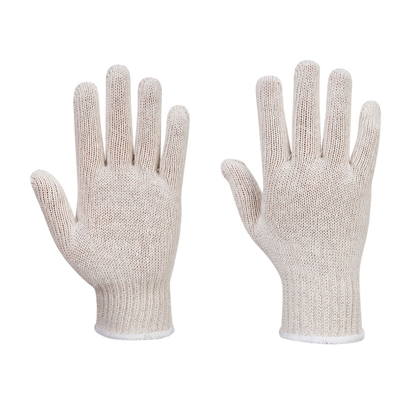 String Knit Liner Gloves (300 Pairs) - White - L R