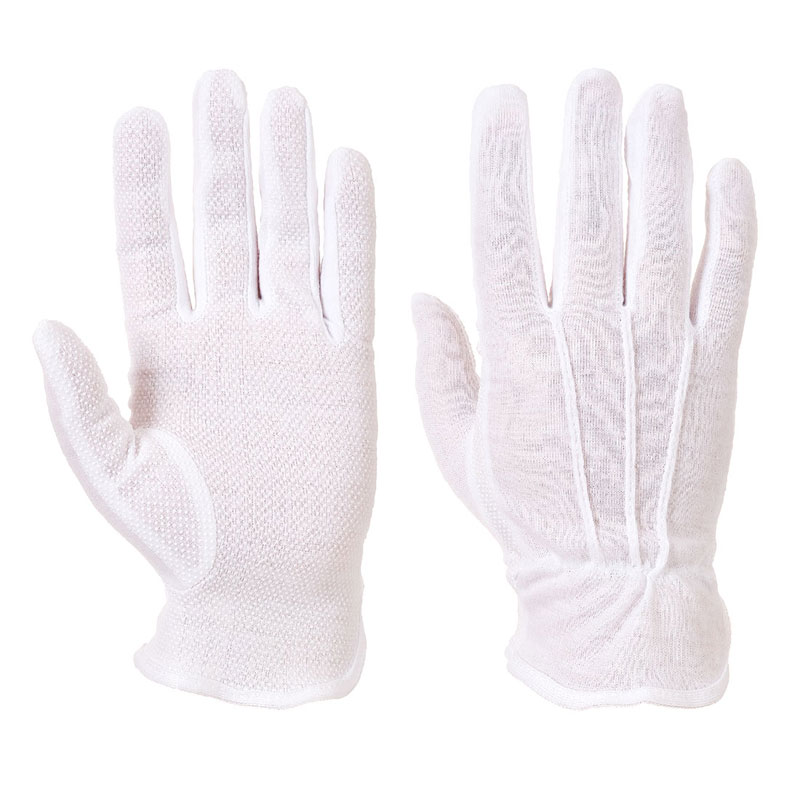 Microdot Glove - White - L R