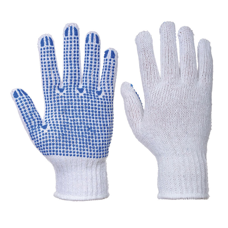Classic Polka Dot Glove - White/Blue - L R