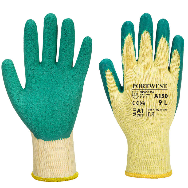 Classic Grip Glove - Latex - Green - L R