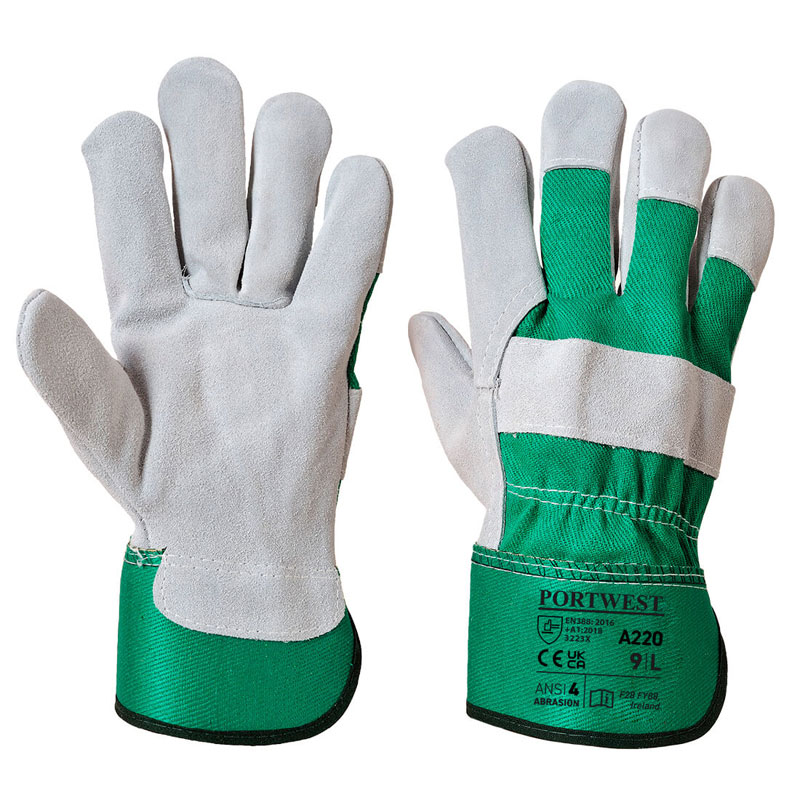Premium Chrome Rigger Glove - Green - XL R
