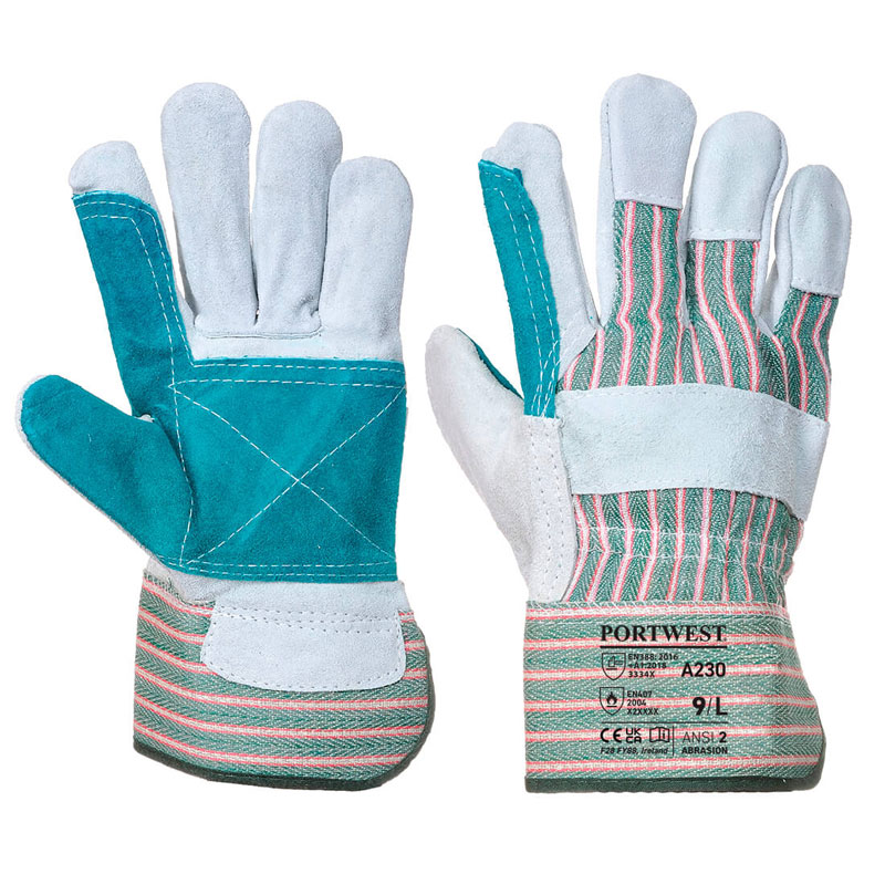 Double Palm Rigger Glove - Grey - XL R