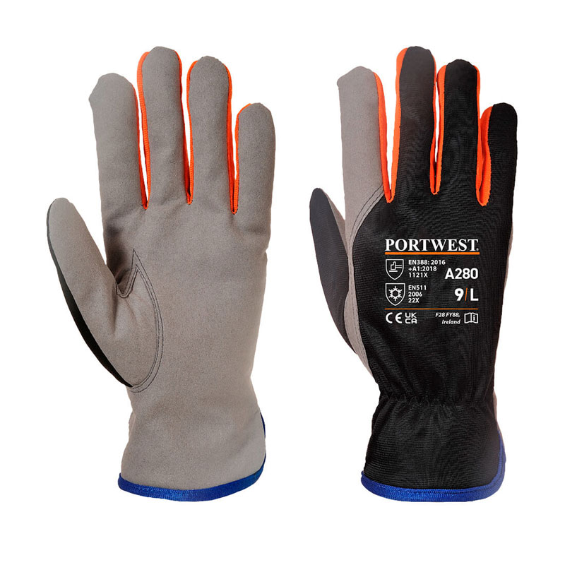 Wintershield Glove - Black/Orange - L R