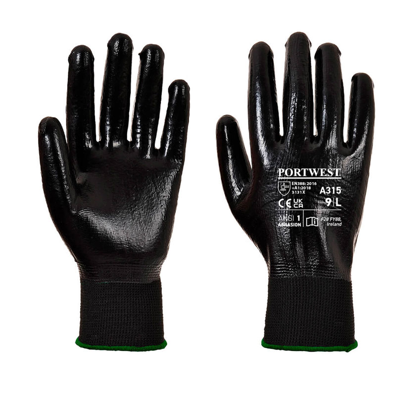 All-Flex Grip Glove - Black - L R