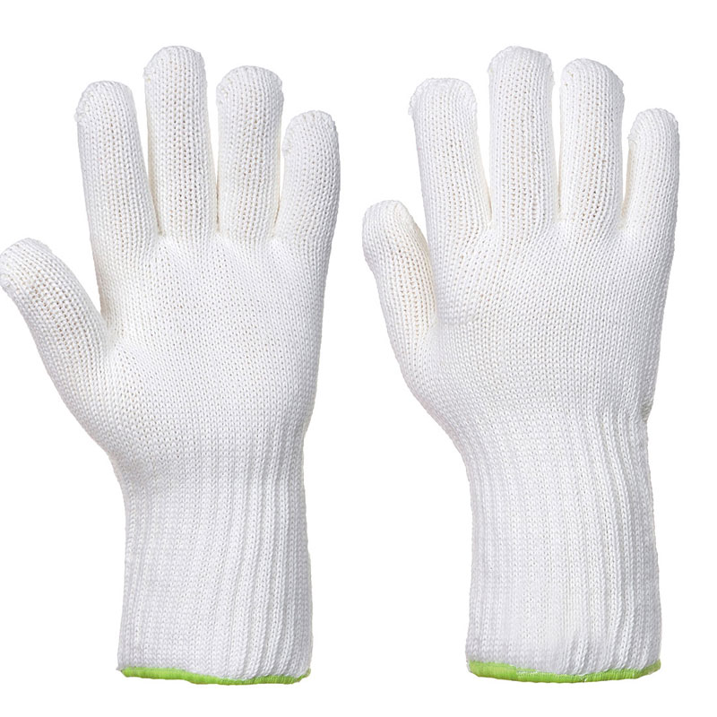 Heat Resistant 250Ã‹Å¡ Glove - White - L R