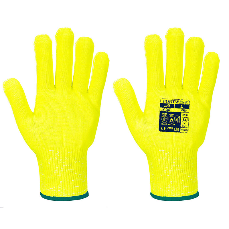 Pro Cut Liner Glove - Yellow - L R