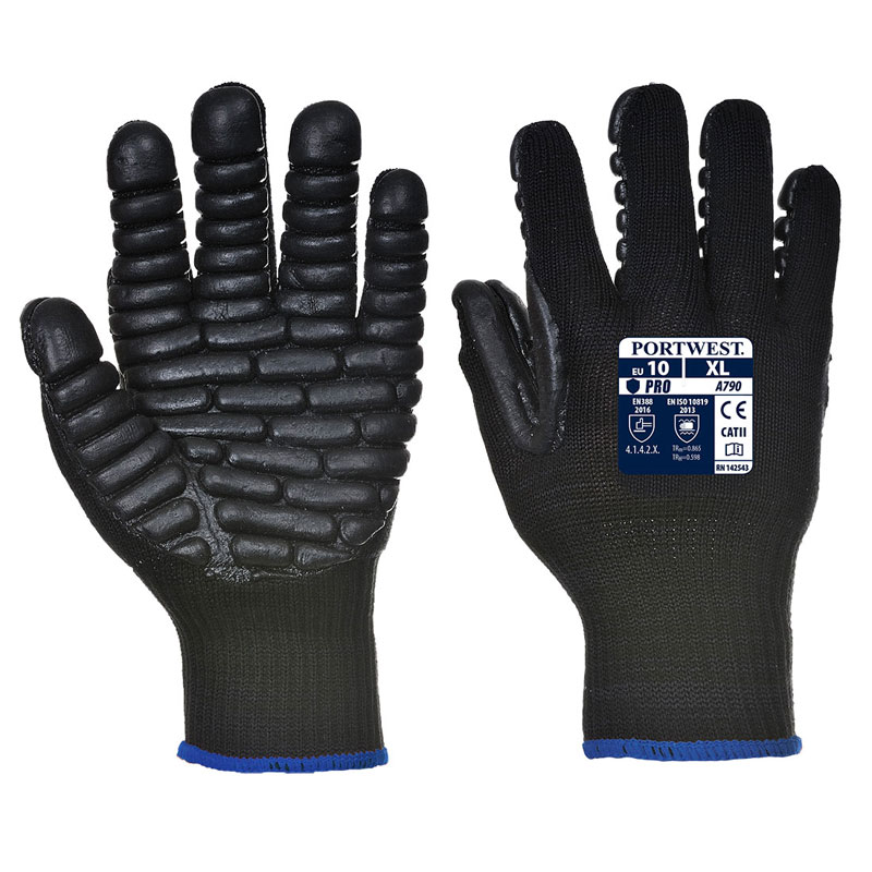 Anti Vibration Glove - Black - L R
