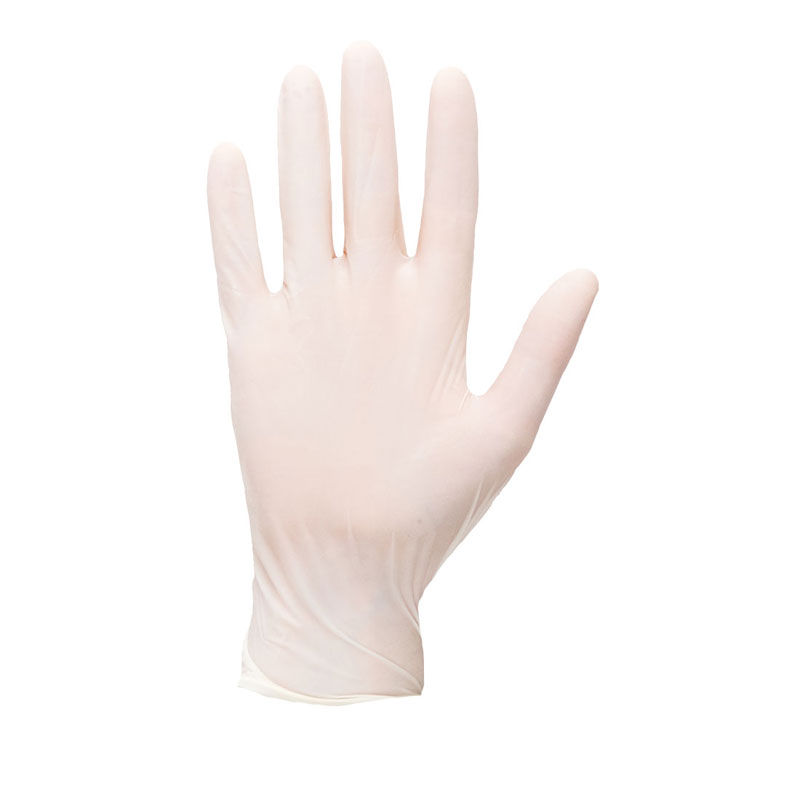 Powdered Latex Disposable Glove - White - L R