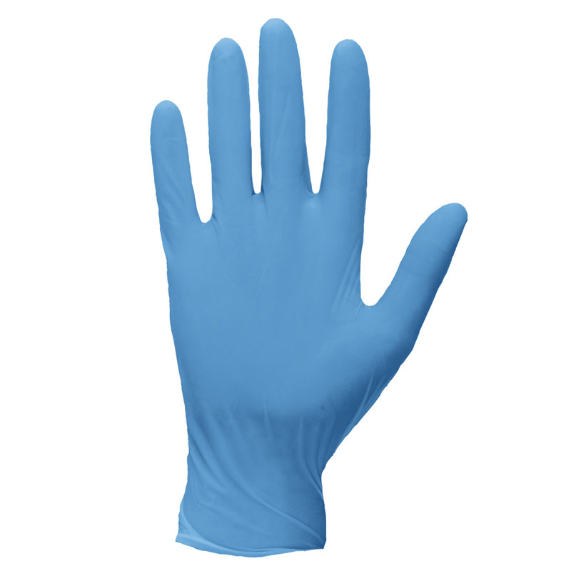 Extra Strength Powder Free Disposable Nitrile Gloves Cat 1 - Blue - L U