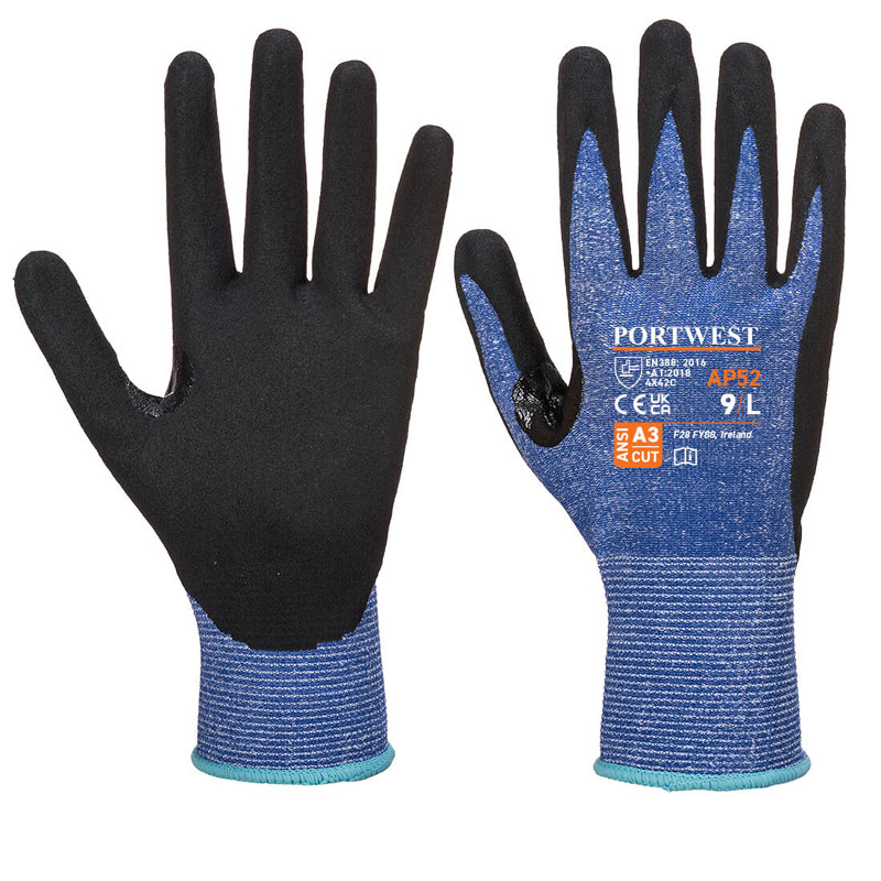 Dexti Cut Ultra Glove - Blue/Black - L R