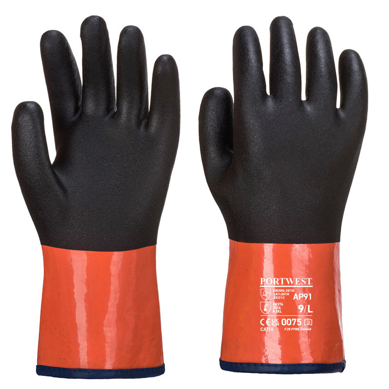 Chemdex Pro Glove - Black/Orange - L R