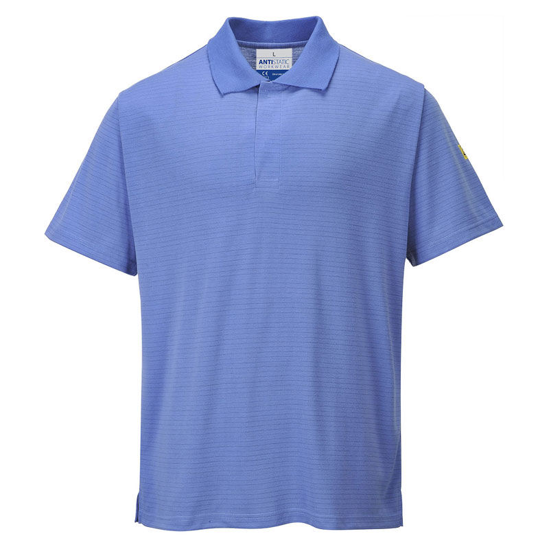 Anti-Static ESD Polo Shirt - Hamilton Blue - L R