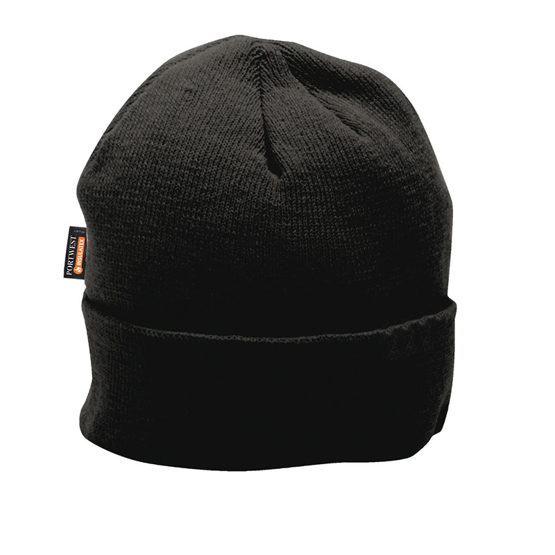 Knit Cap Insulatex Lined - Black -  R