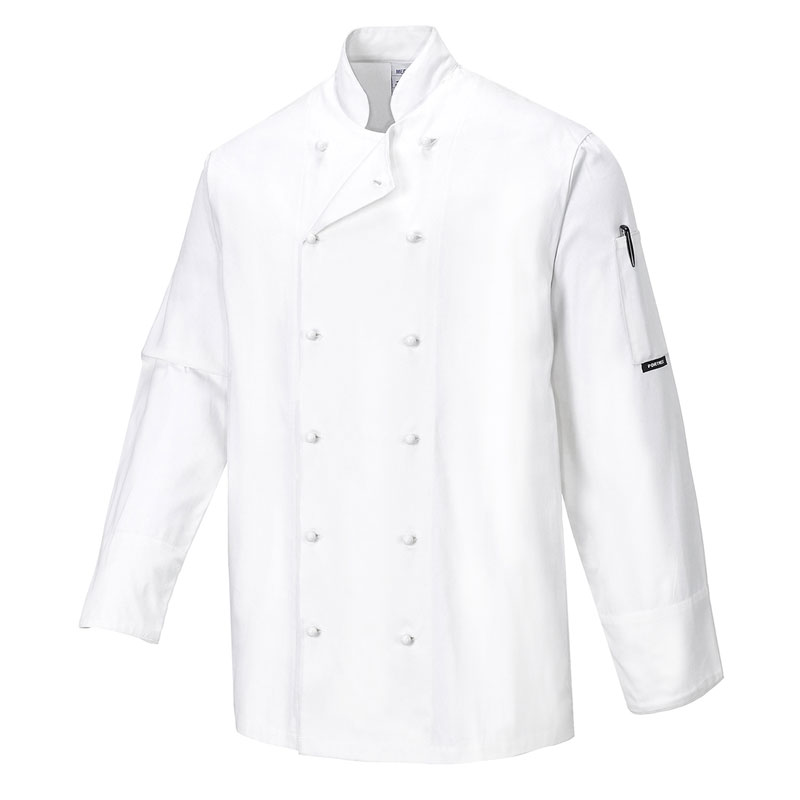 Norwich Chefs Jacket - White - XS R