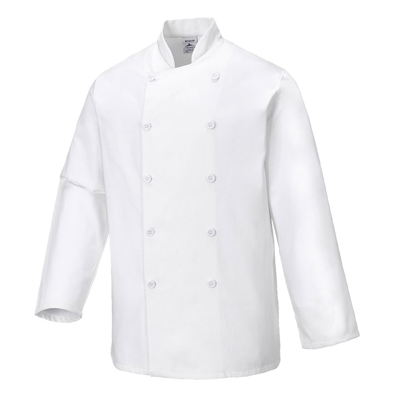 Sussex Chefs Jacket - White - L R