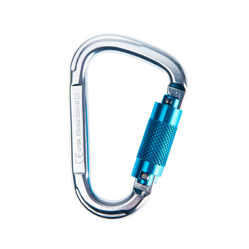 Aluminium Twist Lock Carabiner - Silver -  R