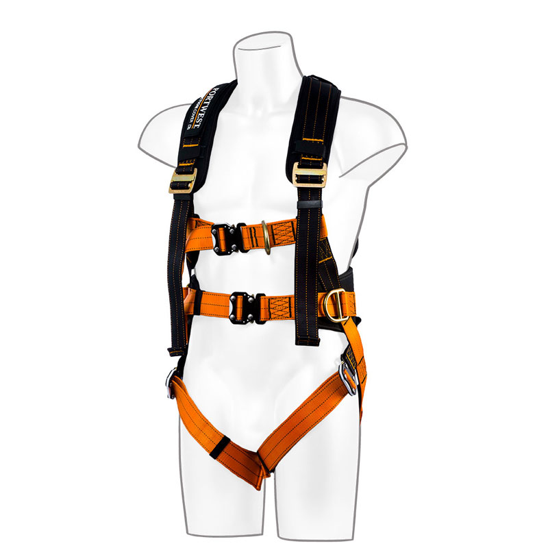 Portwest Ultra 3 Point Harness - Black/Orange - S/M/L R