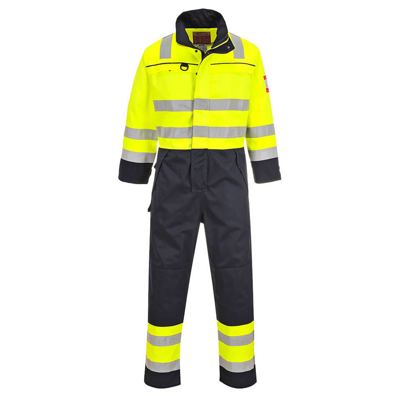 Hi-Vis Multi-Norm Coverall - Yellow/Navy - 4XL R