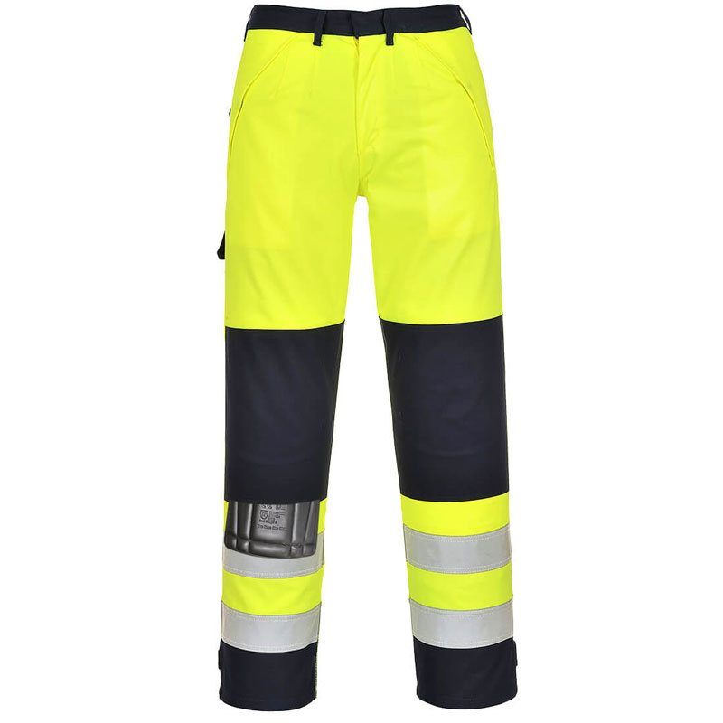 Hi-Vis Multi-Norm Trousers - Yellow/Navy - L R