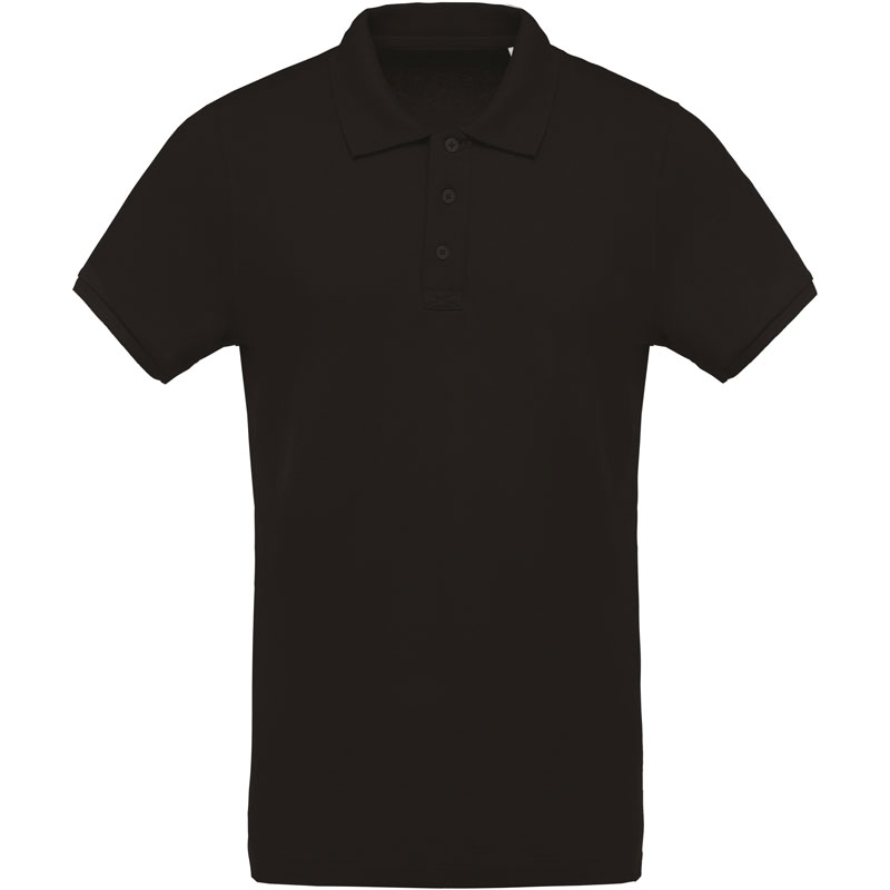 Organic piqué short sleeve polo shirt