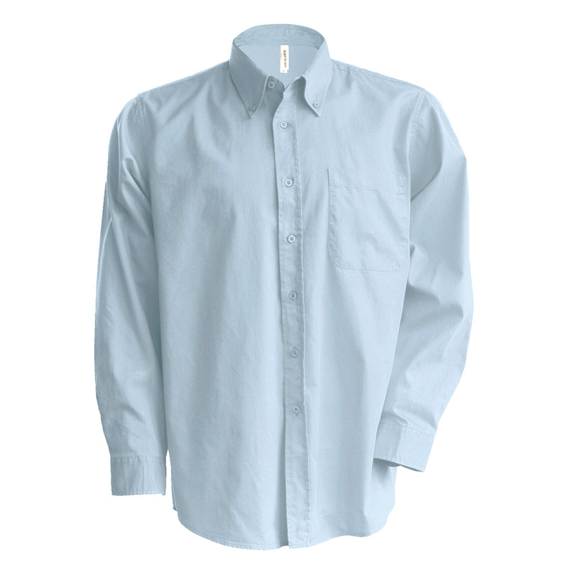 Long-sleeved easycare Oxford shirt