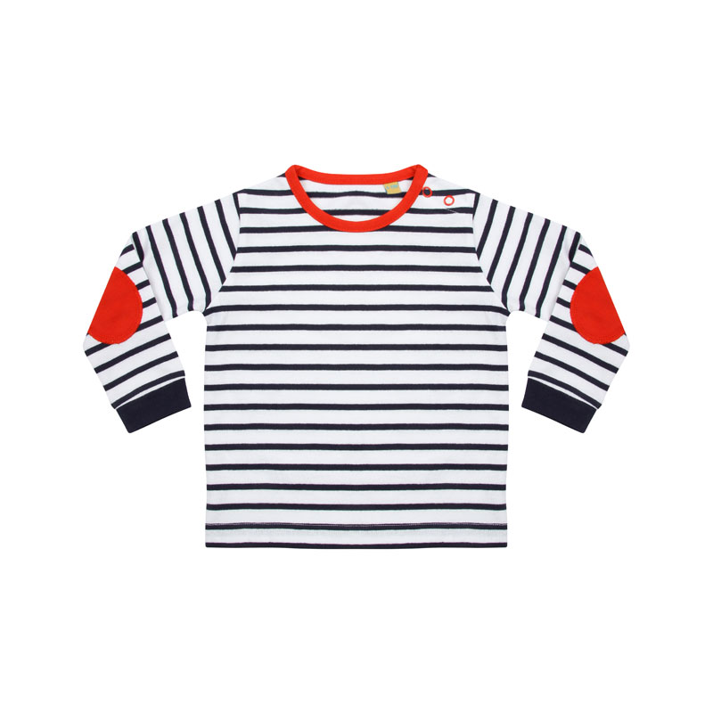 Striped long-sleeved t-shirt