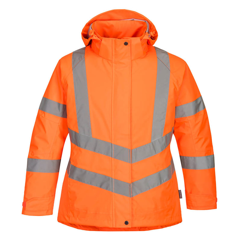 Ladies Hi-Vis Winter Jacket - Orange - L R