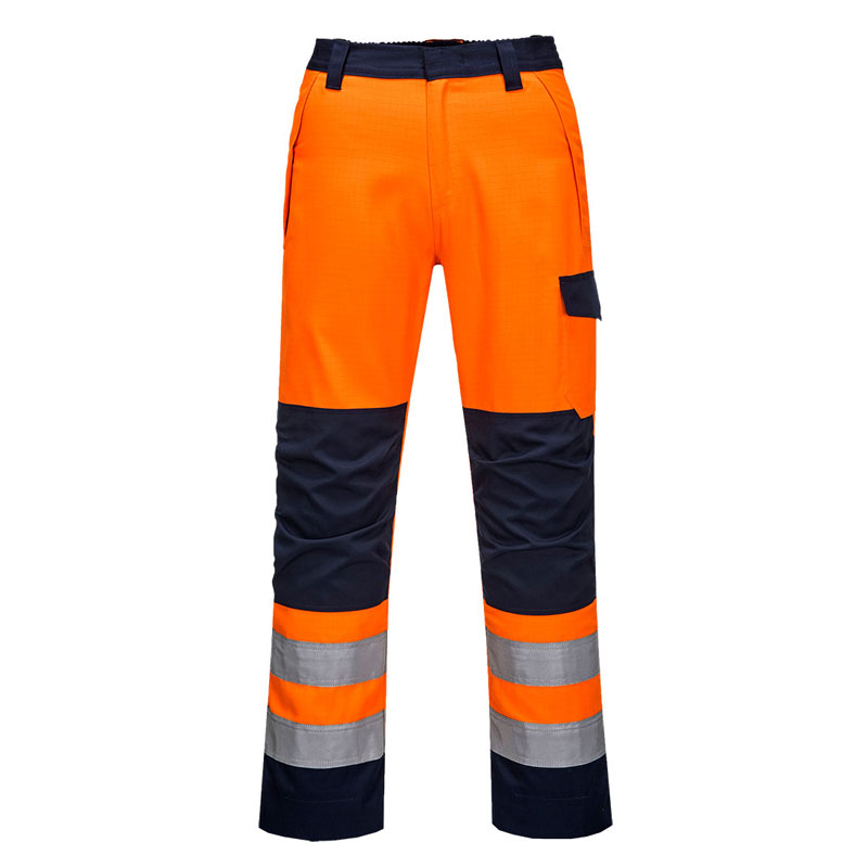 Modaflame RIS Orange/Navy Trouser - Orange/Navy - L R