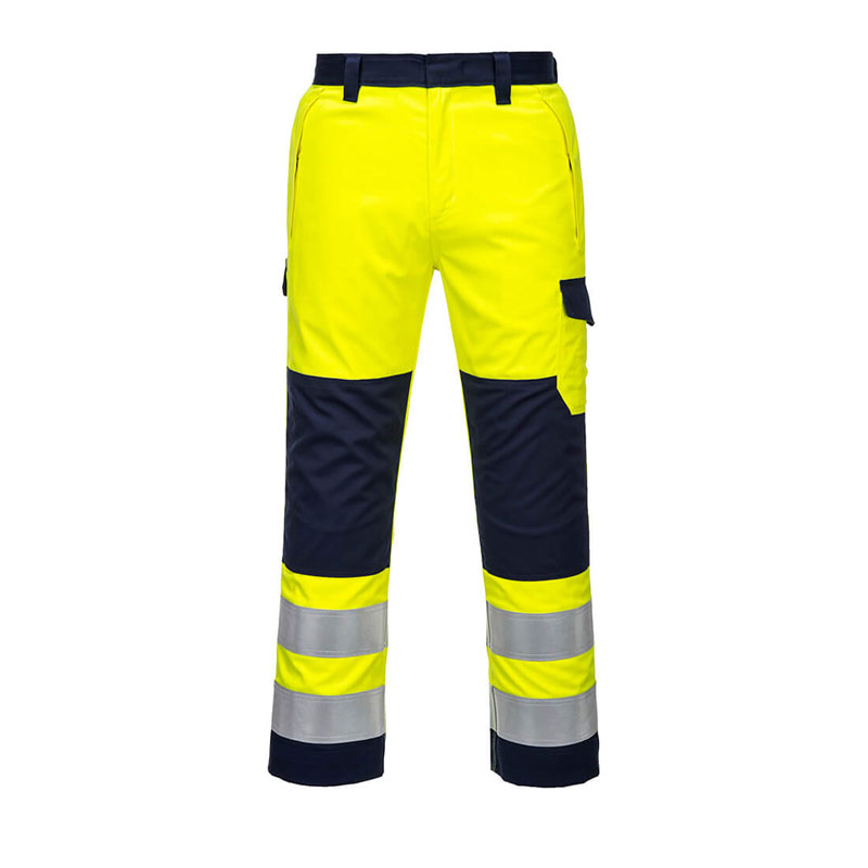 Hi-Vis Modaflame Trouser - Yellow/Navy - L R