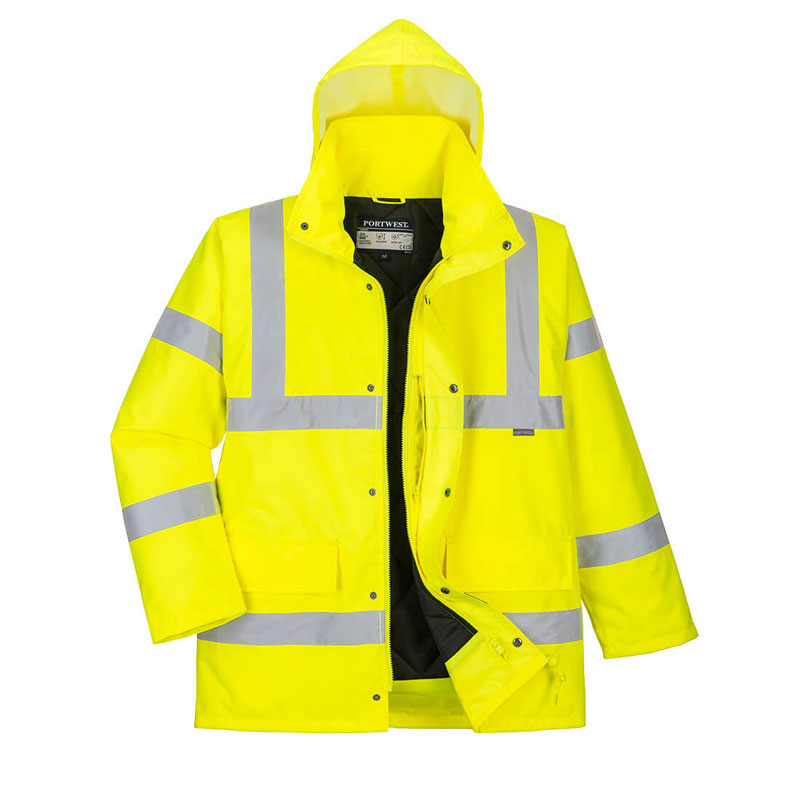 Hi-Vis Breathable Jacket - Yellow - L R