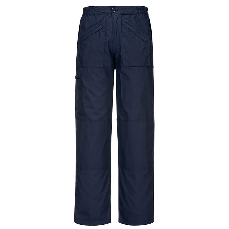 Classic Action Trousers - Texpel Finish - Navy - L R