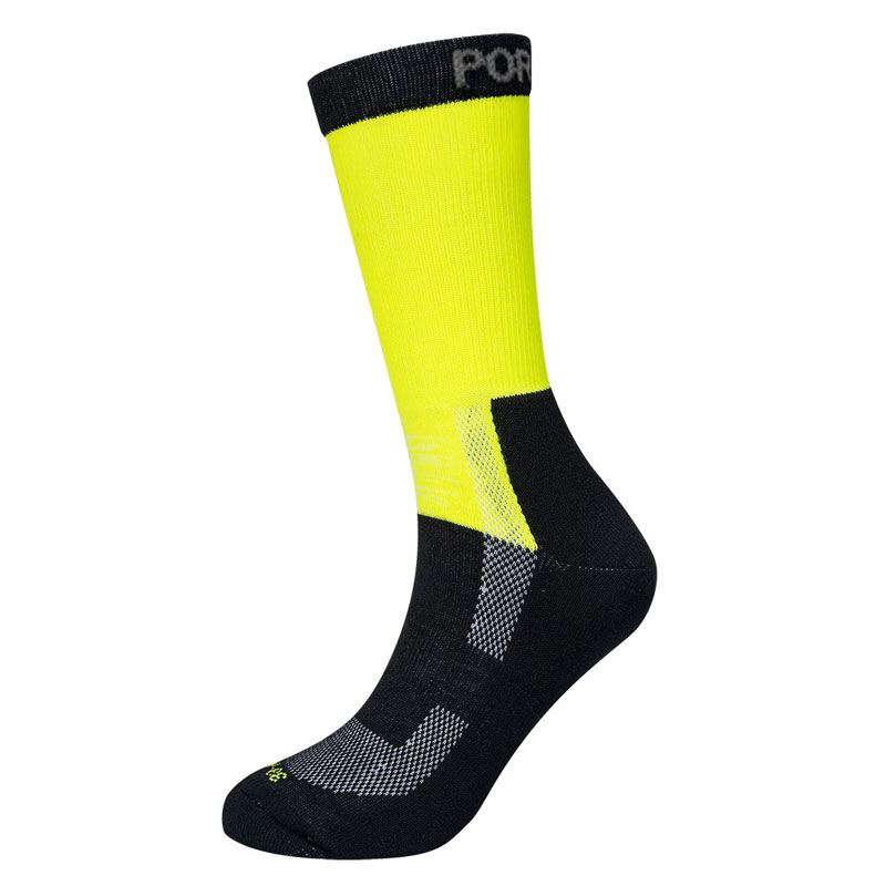 Lightweight Hi-Visibility Sock - Yellow - 39-43 R