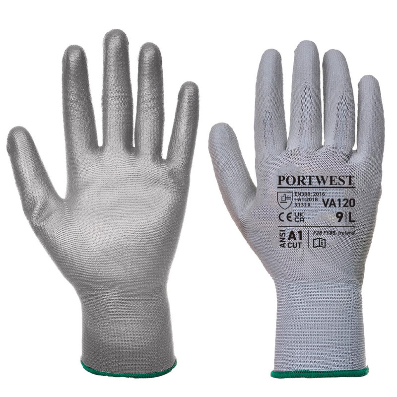 Vending PU Palm Glove - Grey - L R