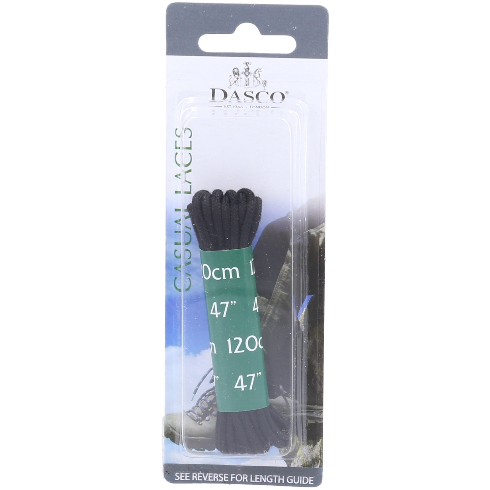 120cm Round Boot Lace 6 Pack