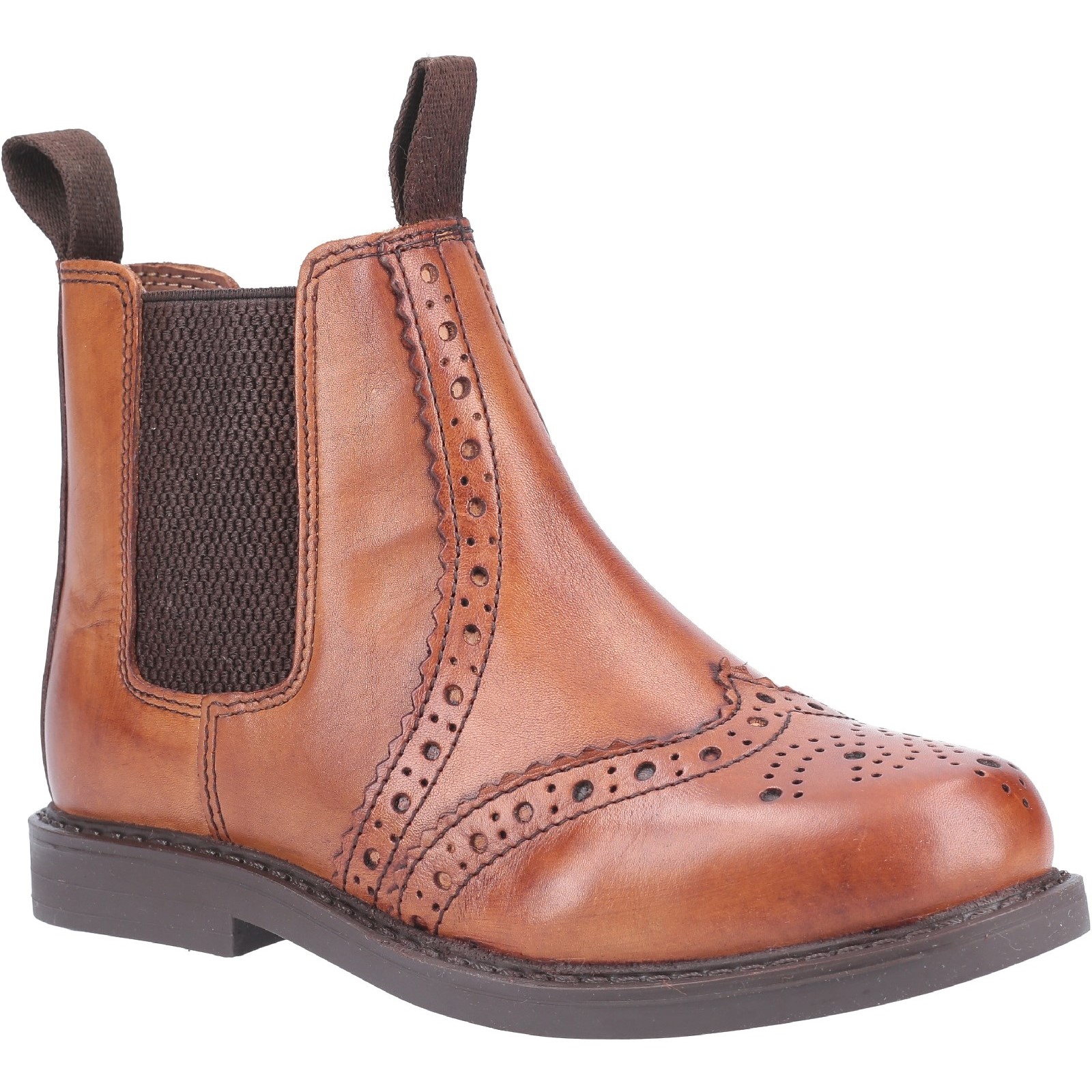 Nympsfield Brogue Pull On Chelsea Boots