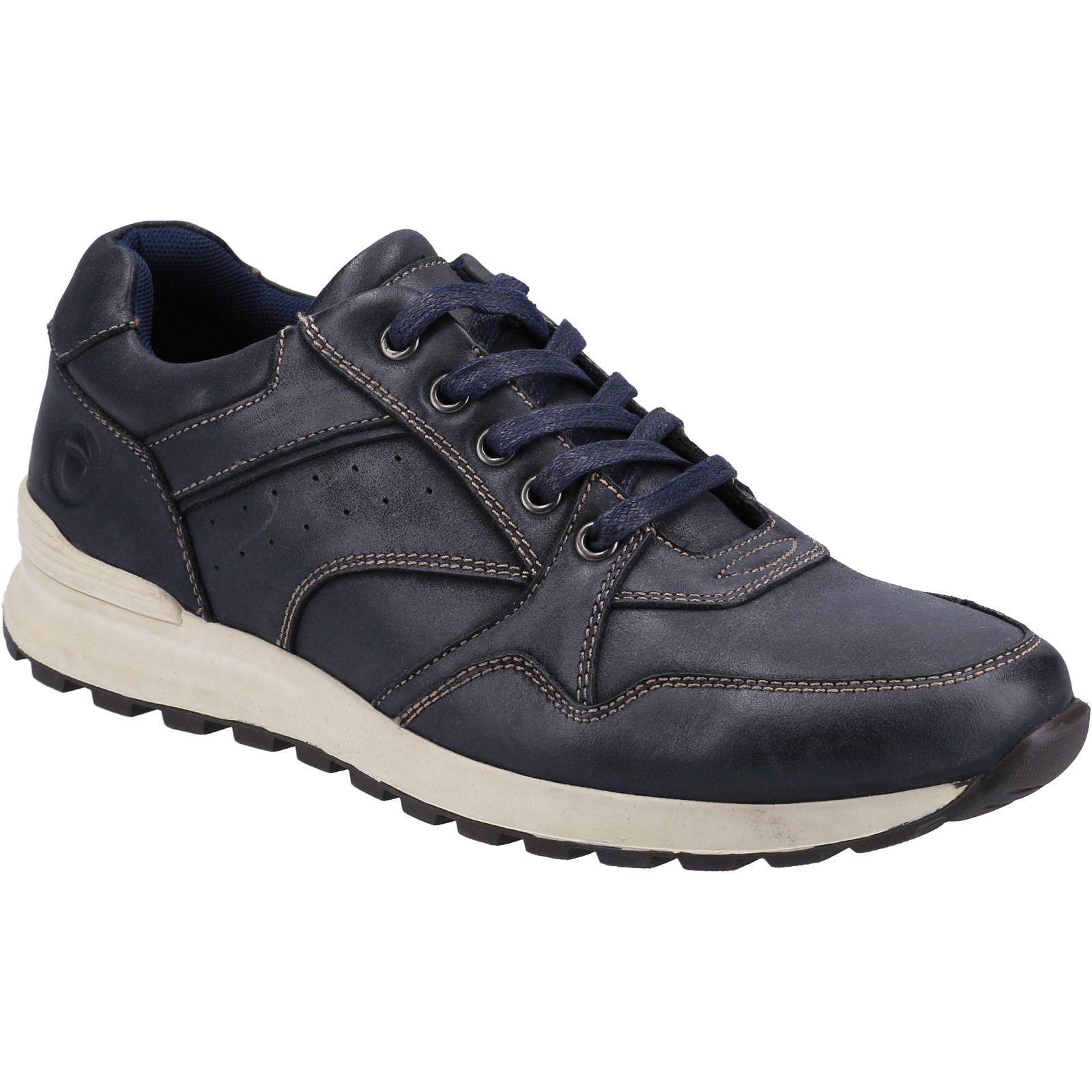 Epney Leather Lace Trainer
